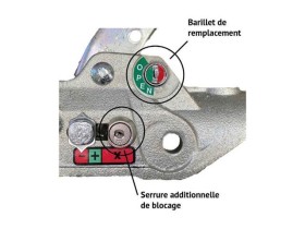 image de Serrures additionnelles et barillets pour tête