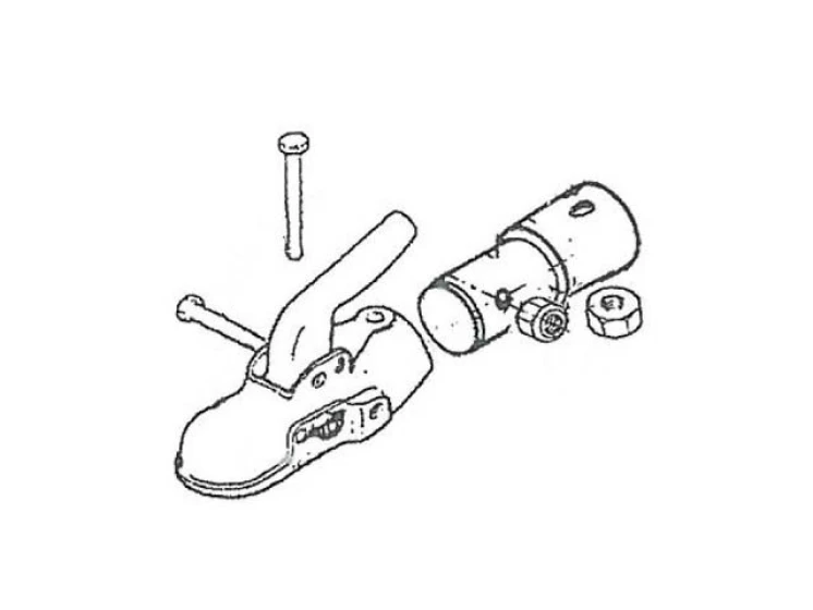 Tête d'attelage Type EM350R sur manchon