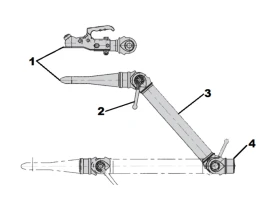 Timon sans frein AL-KO | PTAC 750kg | Entretoise tube Ø62