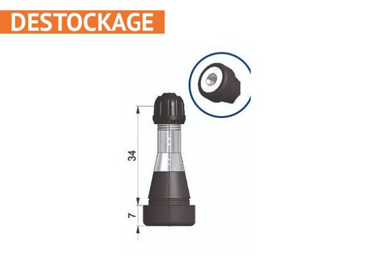 image de Valve en laiton caoutchoutée toute pression